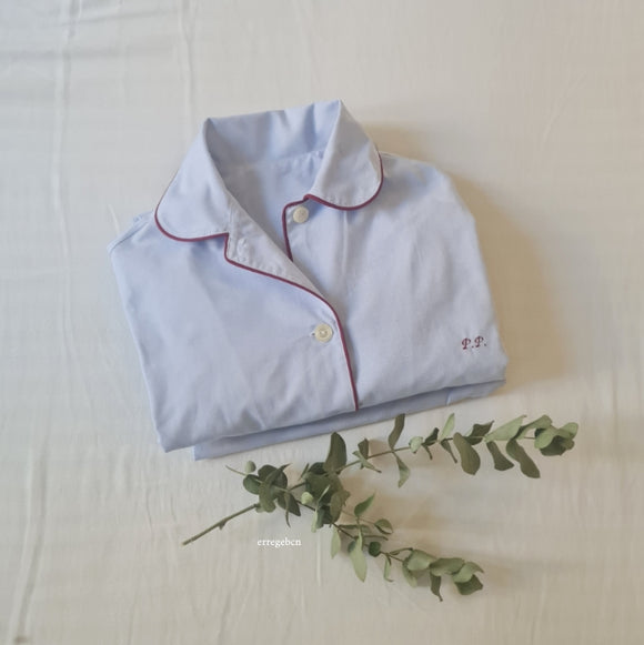 Pijama Mujer- Paqui oxford azul