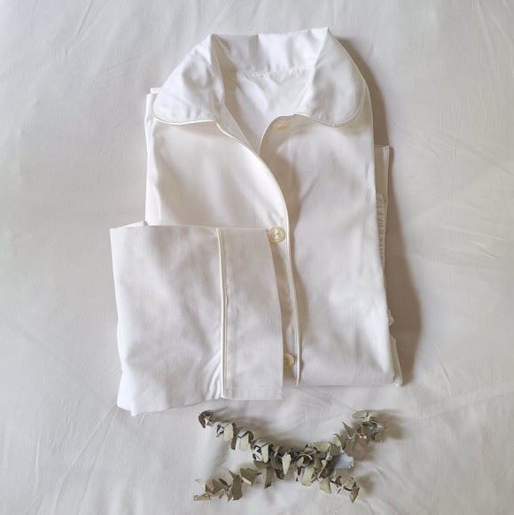 Pijama Mujer- Paqui oxford vivo raso beig