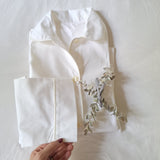 Pijama Mujer- Paqui oxford vivo raso beig