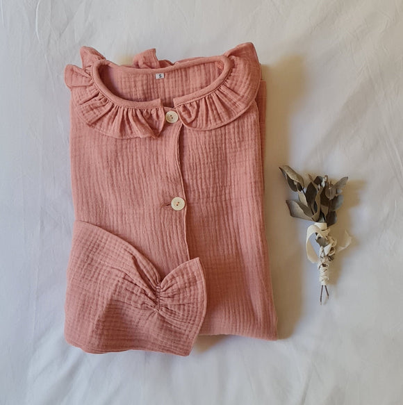 Pijama Mujer - Marisa orgánico rosa liso